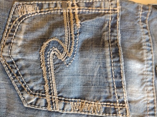 Silver Jeans Co Zac 34 x 32 Blue Jeans - Picture 10 of 11