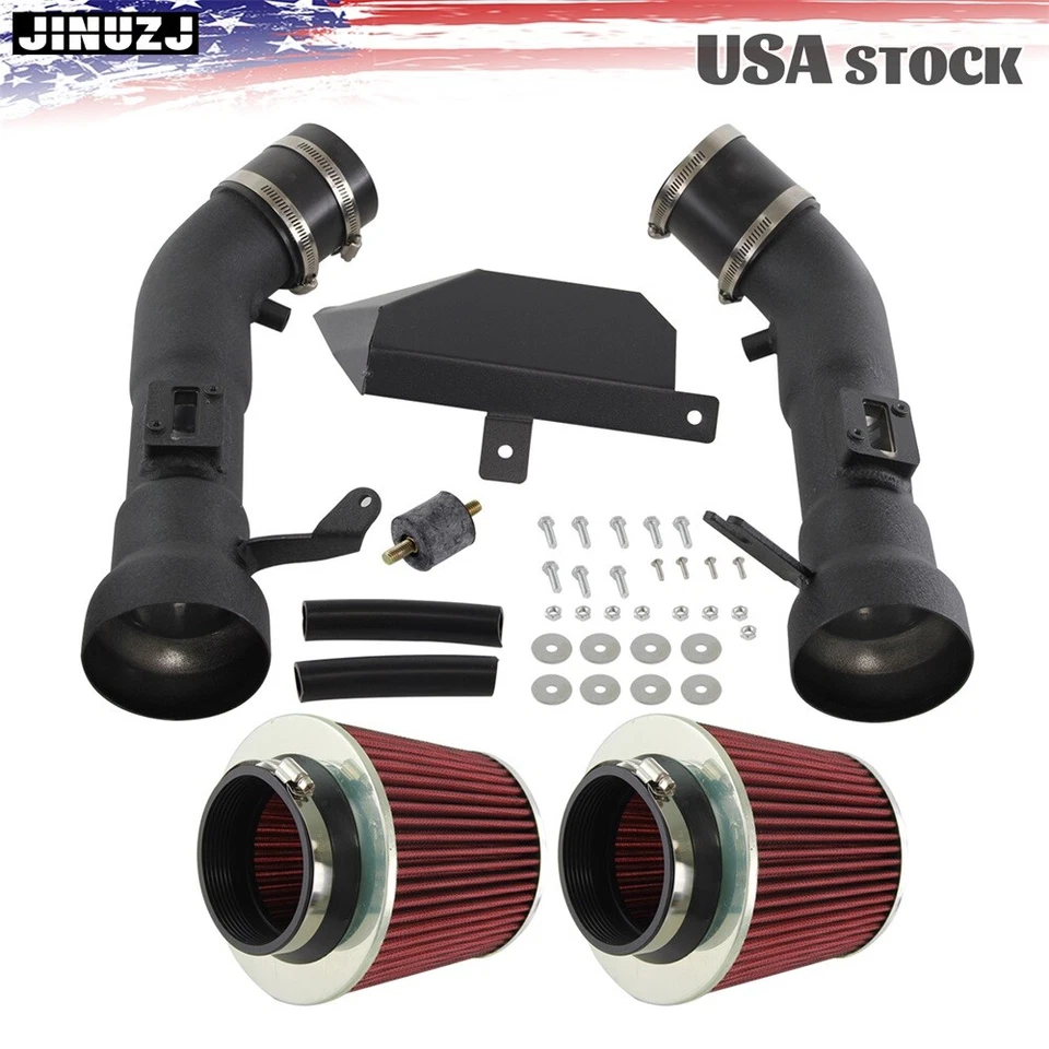 Cold Air Intake Kit Nissan 370Z Infiniti G37 3.7L V6 2009-2019 High Flow Filter Foto 2 de 4