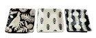 Nate Berkus Stoneware Catchall Tray Trinket Dish Set of 3 Black White 4” Square