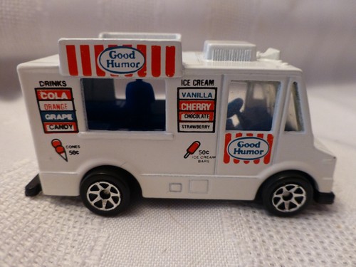Camión Hot Wheels Good Humor 1983 blanco con rojo y azul escala 1/64 - Imagen 1 de 8