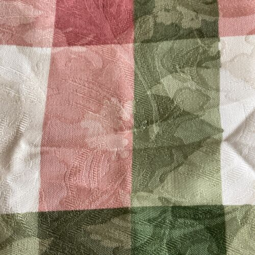 Richloom FABRIC Plaid Green Red Pink 56”wide almost 3 yards (100") - Picture 6 of 8