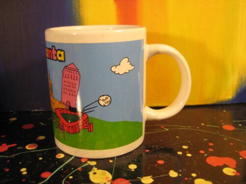Atlanta Georgia City Souvenir Mug with Landmarks CNN, Coca-Cola Bldgs - Picture 3 of 4