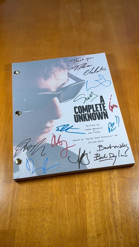 A Complete Unknown Script Signed- Autograph Reprints- Bob Dylan - Video 1 of 1