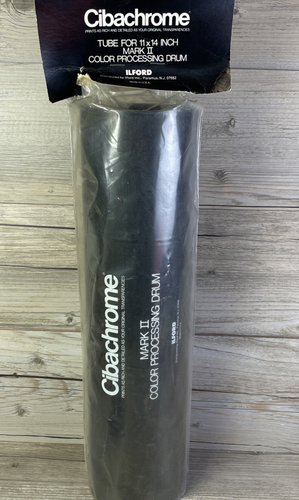 Cibachrome Mark II Color Processing Drum 11x14 Tube No Caps Photo Dark Room NOS