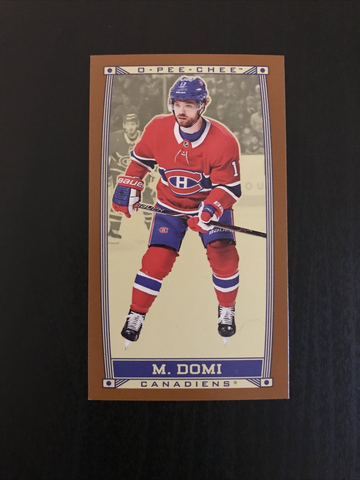 2019-20 O Pee Chee OPC Caramel Minis Brown Border #C-23 Max Domi Canadiens Leafs