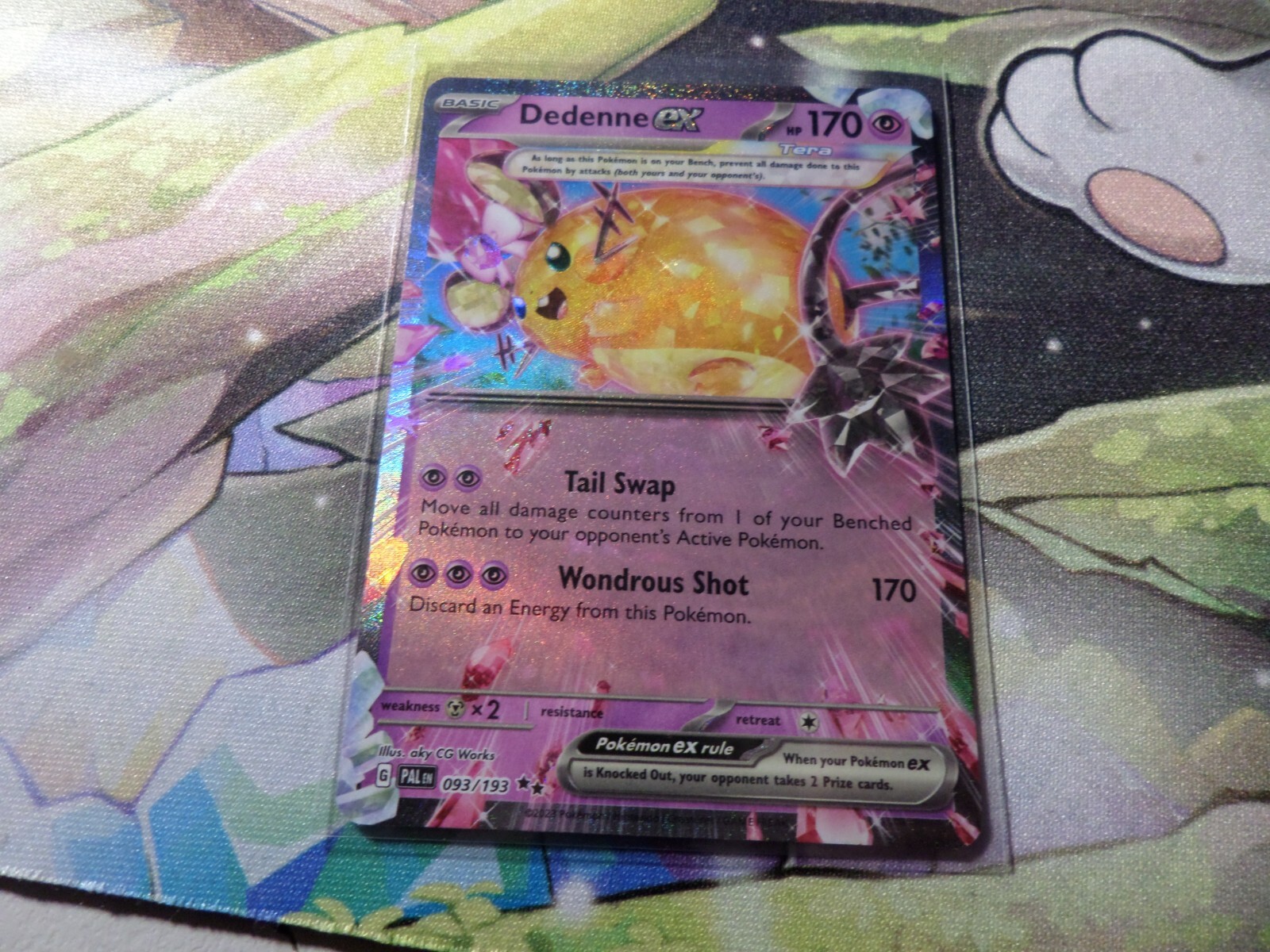 #093/193 DEDENNE EX Paldea Evolved Pokémon TCG Scarlet & Violet NM/MT!