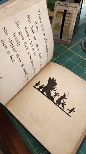 Mother Goose Children Ryhmes in Silhouettes Storybook, K.G. Buffum 1st HC 1907 - Bild 14 von 15