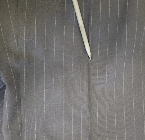 Brooks Brothers Makers Brooksease Wolle dunkelblau Anzug gestreift Herren 42 S - Bild 13 von 16