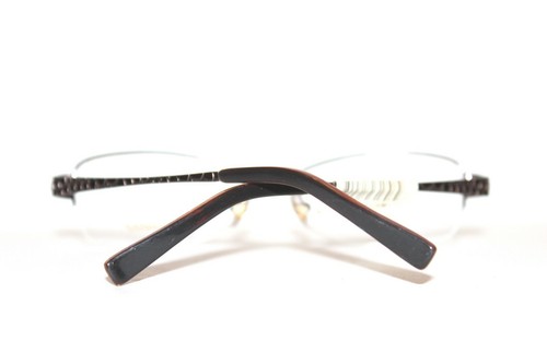BRANDNEU TIGRESS TGS 101 210 GLÄNZEND BRAUN BRILLE METALLGESTELL RX 51-17-135 MM - Bild 5 von 6