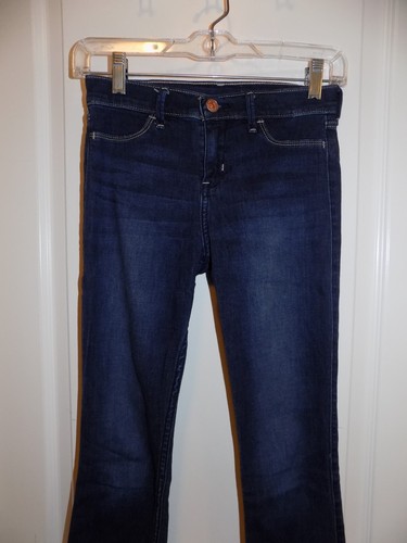 ABERCROMBIE KIDS Girls Dark Wash Jeggings Jeans 14 Stretch Excellent High Rise F - Picture 2 of 5