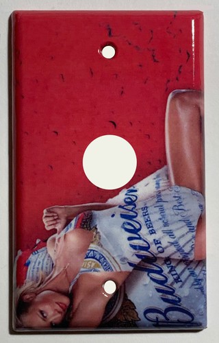 Sexy Girl Budweiser beer Light Switch Power Outlet Wall Cover Plate Home decor - Picture 37 of 43
