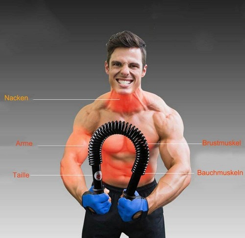 Flexible Power Fitness Stretch Frühling Übung Fitnessstudio Bar Armkraft 30/40/50/60kg - Bild 8 von 10