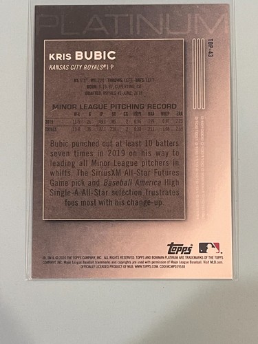 KRIS BUBIC RC’s - Pick Your Card - 1st Bowman Blue Wave Platinum - Picture 22 of 24