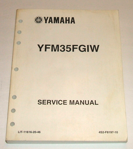 Yamaha 2007-2011 Grizzly 350 Irs Service Manual Yfm350 Yfm350fgi