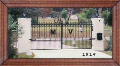 #ad On Sale #1819 Driveway Entry Gate 12#x27; Steel Iron Cast Home Yard Residential USA $1895.00