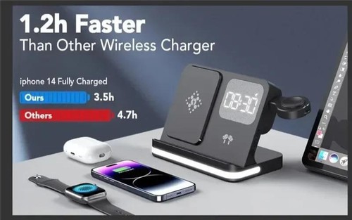 6 in 1 Wireless Charger Stand for Iphone Samsung S23 S22 Ultra Note Fold Galaxy - Picture 14 of 30