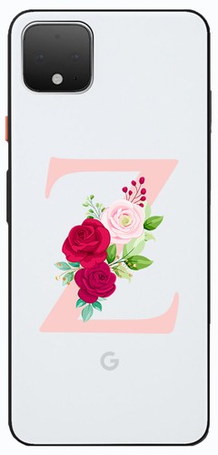 TPU SOFT COVER HÜLLE FÜR GOOGLE PIXEL 4 / 4 XL BUCHSTABEN MIT BLUMEN - Bild 28 von 28