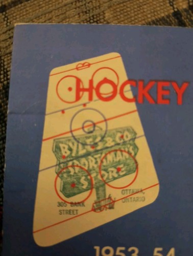 1953-54 NHL HOCKEY OTTAWA SCHEDULE QUEBEC JUNIOR LEAGUE QSHL QMJHL GORDIE HOWE - Picture 3 of 12