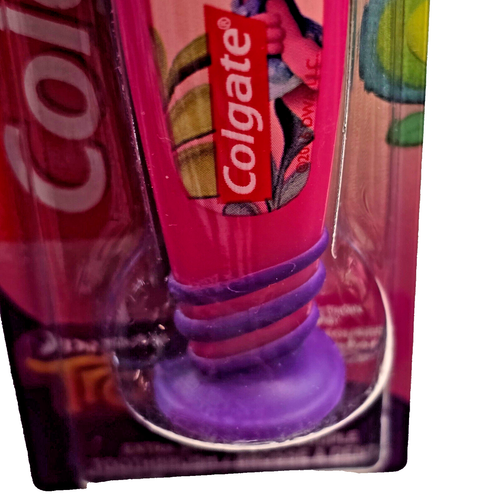 Colgate Kids Manual Toothbrush Trolls Pink Suction Base Extra Soft Age 5+ Poppy - Picture 8 of 12
