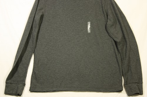 Mens Thermal Shirt Dark Gray Long Sleeve New With Tags Arizona Jeans Size XXL - Picture 2 of 8