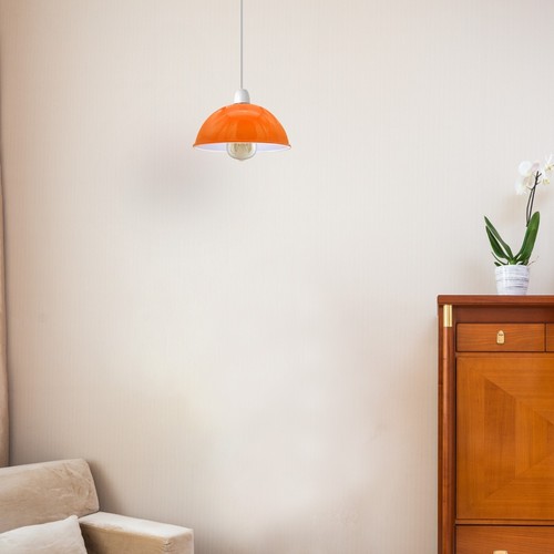 Metal Pendant Lampshade Dome/Cone/Bowl Shape Easy Fit Modern Ceiling Light Shade - Bild 36 von 101