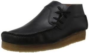 Clarks Originals Mans LUGGER BOOTS Black Lea 6,7,8,9,10,11 G |