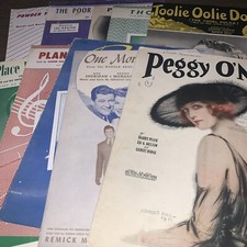 Lot Of Vintage Sheet Music