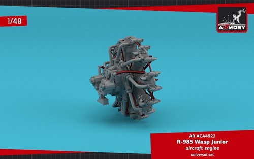 Armory Models AR ACA4822 Scale Modellbausatz 1/48 R-985 Wasp Junior Flugzeugmotor - Bild 19 von 24