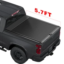 5.7FT Truck Tonneau Bed Cover Retractable For 2009-2025 Dodge RAM 1500 TRX RHO