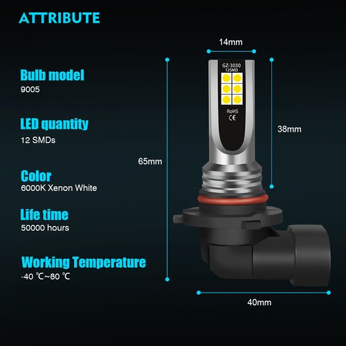 Kit de faros LED bombilla antiniebla haz alto+bajo para Toyota Tacoma 2005-2011 - Imagen 15 de 21