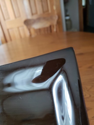 Vintage Mid-Century Smokey Glass Dish Tray Gold Gray Elephant 9"×7" - Picture 12 of 12