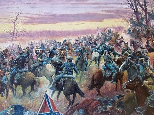Mort Kunstler - Civil War Print - BATTLE FOR THE SHENANDOAH - UNFRAMED - MINT - Picture 2 of 7