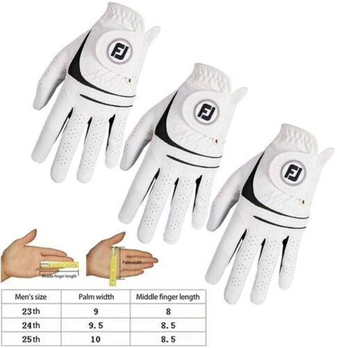 1/3PCS FootJoy Mens WeatherSof Golf Gloves Left Hand & Right Handed Golfer White - Picture 11 of 12