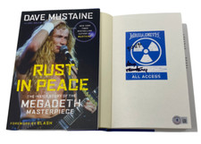 Dave Mustaine Signed Autographed Rust In Peace 1st Ed Book Megadeth Beckett COA