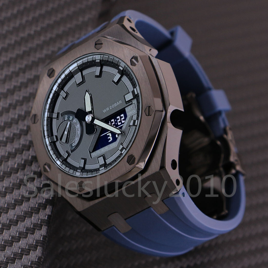 GA2100　GA2110 メタルカスタム パーツＢＫ G-SHOCK GA2100 カシオーク カスタム メタルベゼル ラバーベルト