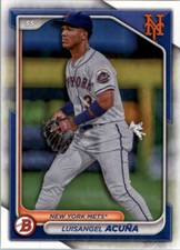 2024 Bowman Base Luisangel Acuna #BP-40 New York Mets Prospect Baseball Card