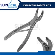 Pedo Extracting Forceps #17S Dental Surgical Instruments Stainless German Grade