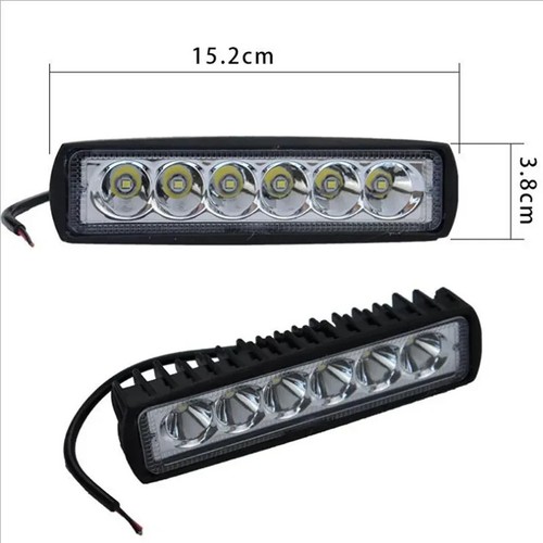 Barra LED 6 pulgadas 18W punto de trabajo barra lámpara de conducción carretera camión coche barco paquete de 2 - Imagen 3 de 6