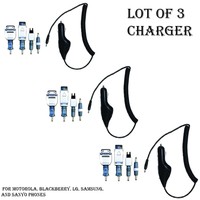 Qty (3) Cellular Innovation Car Charger For Motorola,blackberry,lg,samsung,sanyo on sale Qty (3) Cellular Innovation Car Charger For Motorola,blackberry,lg,samsung,sanyo on sale