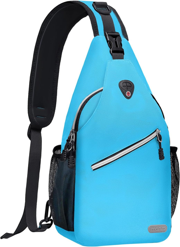 Sling Backpack, Multipurpose Crossbody Shoulder Bag Travel Hiking Daypack - Picture 10 of 12