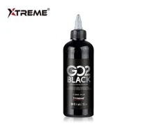 GO2 BLACK 8-oz Xtreme Ink Premium Dark Solid Bold Tattoo Pigment (Made in USA)