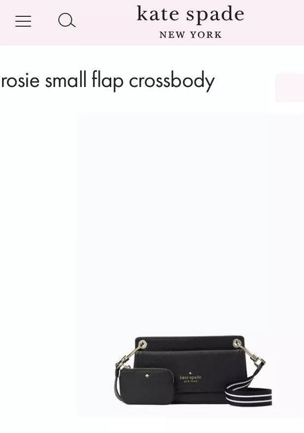 Kate Spade Small Flap Crossbody Black: Handbags