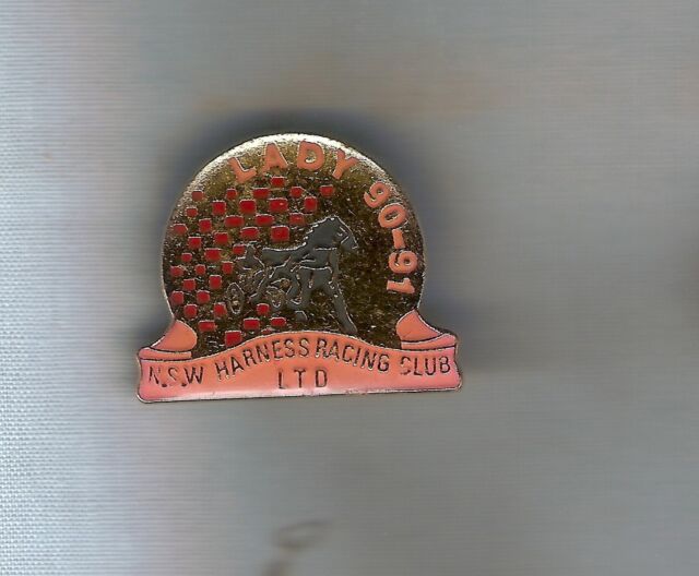 D231. NSW HARNESS RACING CLUB LADY MEMBER LAPEL BADGE 1990-91 #306 D231. NSW HARNESS RACING CLUB LADY MEMBER LAPEL BADGE 1990-91 #306