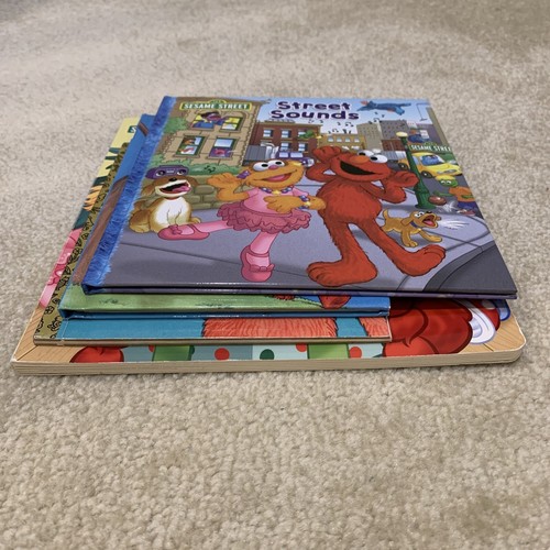 Sesame Street Books Lot 4 Elmo's Merry Christmas Tickle Me Not Easy Street Sound - Imagen 4 de 23