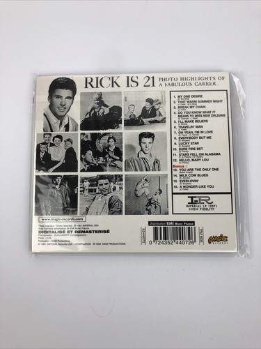 RICKY NELSON - Rick Is 21 - CD - Extra Tracks Import - **Mint Condition** - Picture 2 of 7