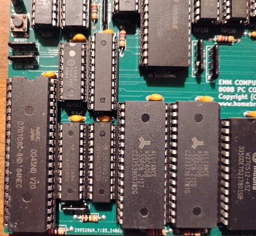 8088 SBC XT-Compatible w/ V20 CPU, 640K RAM, PS/2 Keyboard Port, 8-Bit ISA - Afbeelding 2 van 5