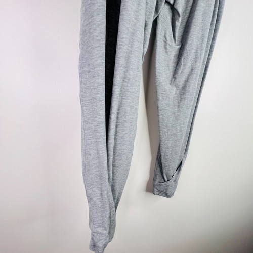 Lululemon Size 6 Grey Superb Pants Side Slit Leg Openings Joggers Gray Heathered - Picture 4 of 9