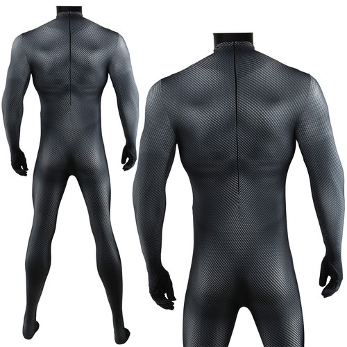 Black Muscle Jumpsuit Adult/Kids Bodysuit Stage Suit Cosplay Costume Halloween - Picture 10 of 15