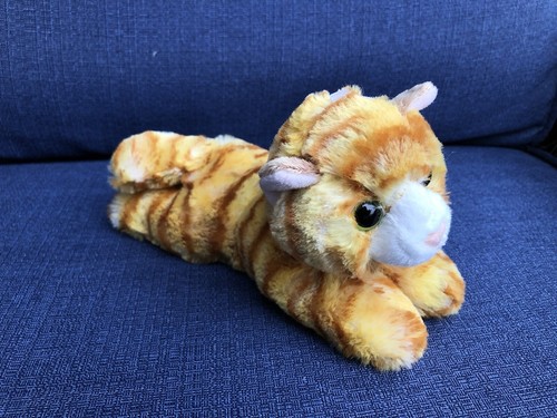 Aurora Gatto Peluche Mondo Mini Flopsie Zenzero Striscia Arancione 8" Peluche Gattino - Foto 4 di 7