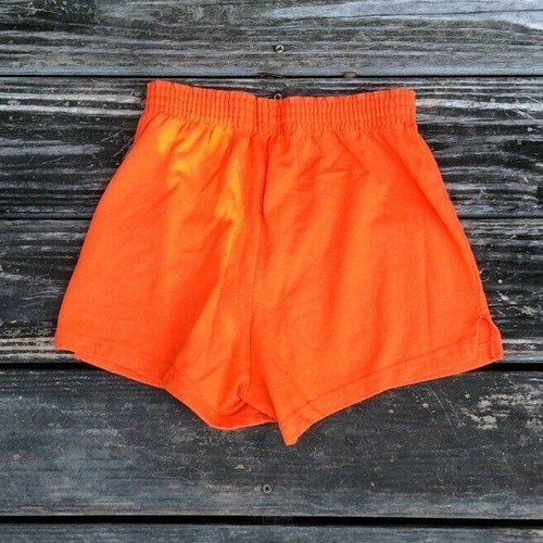 Bright Orange Soffe Cheer Gymnastics Athleisure Shorts - Youth XL or Women's XS - Picture 2 of 4